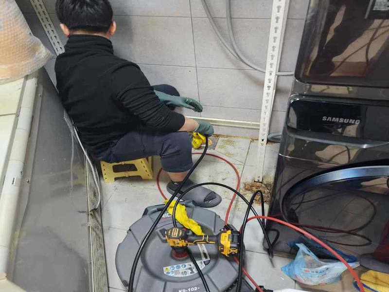 의왕 싱크대막힘 작업사례
